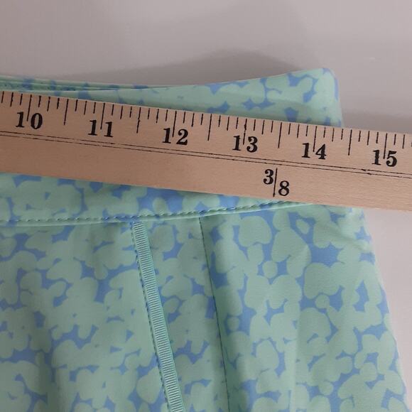 Vineyard Vines Printed Athletic Skort Aqua Sea Foam Green Womens 2 Pickleball - Picture 11 of 14
